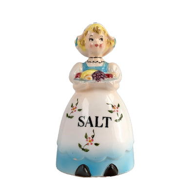 Vintage Dutch Kitchen 33/306 ceramic salt shaker. Enterprise, Japan 1950s. Add this unique shaker to your collection!

In excellent vintage condition, no chips/cracks/repairs. Original sticker.

Measures 2 1/2 x 2 1/8 x 5 inches