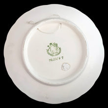 Load image into Gallery viewer, Reverse of vintage ESD Lefton wall plaque showing original ESD Japan stamp, model number MR21447, and hanging holes, 1950s
