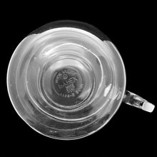Load image into Gallery viewer, Vintage Flameware clear glass stovetop 9 cup percolator and lid #7759-B. Crafted by PYREX, USA, between 1936 - 1979. In great vintage condition, free from chips. Marked on the bottom Measures 5 5/8 x 7 7/8 inches
