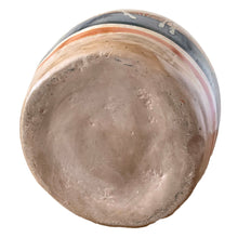Load image into Gallery viewer, Jacks Daughter of All Trades Vintage Antique Mid-Century Kitsch Store Shop Reseller Etsy Shopify Toronto Canada Free Porch Pick Up Local Delivery Worldwide Shipping Judy Weinberg Unique Housewarming Gift Sustainable Gift Home Decor Collectible Collector Gift Farmhouse Cottagecore Cottage Lodge Shabby Chic Rustic Tonala folk art pottery hand painted pitcher jug whimsical floral and fauna burnt orange rose charcoal gray tan ground MEXICA Mexican pottery 1960s
