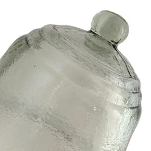 Load image into Gallery viewer, Detail of hand-blown glass on antique French garden cloche
