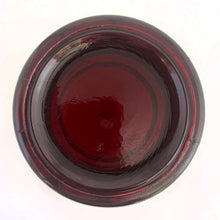 Load image into Gallery viewer, Gorgeous vintage &quot;Georgian Ruby&quot; red 9 ounce flat glass tumbler. Produced by the Anchor Hocking Glass Company, USA, circa 1960s. These honeycomb patterned, gorgeous deep red glasses will dress up any occasion! Perfect for a Valentine or Christmas gift giving!
