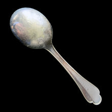 Load image into Gallery viewer, Jacks Daughter of All Trades Vintage Antique Mid-Century Kitsch Store Shop Reseller Etsy Shopify Toronto Canada Free Porch Pick Up Local Delivery Worldwide Shipping Judy Weinberg Unique Housewarming Gift Sustainable Gift Wedding Gift Home Decor Collectible Collector Gift Farmhouse Cottagecore Cottage Lodge Shabby Chic Industrial Art Deco Art Nouveau silver plated baby spoon embossed Gerber baby McGlashan, Clarke &amp; Co Canada 1940s promotional advertising bridal shower gift
