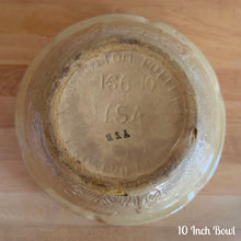 Load image into Gallery viewer, Vintage Girl Watering Can Yellow Ware Mixing Bowls, Robinson Ransbottom Pottery Co.
