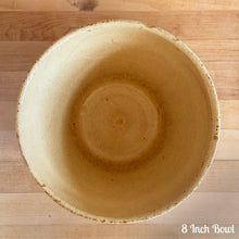 Load image into Gallery viewer, Vintage Girl Watering Can Yellow Ware Mixing Bowls, Robinson Ransbottom Pottery Co.
