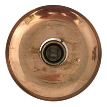 Load image into Gallery viewer, Vintage MCM glass coffee carafe features copper stripes, a black atomic-age bakelite handle, copper cork stopper and metal beauty bowl warmer stand. Crafted by Inland Glass, USA, 1950s. A fabulous mid-century serving piece for yourself or to give as a gift!

In excellent condition. New in box with tags, instructions and 2 candles.

Measures 6 x 9 1/2 inches, spout 2 1/8 inches
