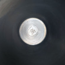 Load image into Gallery viewer, Jigger cup detail of vintage Barmates stainless steel double jigger showing Glo-Hill maker's mark, mid-century Canadian barware
