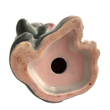 Load image into Gallery viewer, Jacks Daughter of All Trades Vintage Store Shop Etsy Shopify Toronto Canada Free Porch Pick Up Local Delivery Worldwide Shipping Judy Weinberg Unique Hostess Sustainable Gift Home Decor Collector Collectible Tableware Day Farmhouse Cottage Core Shabby Chic Kitchen hand painted ceramic gray and pink kitty cat salt shaker
