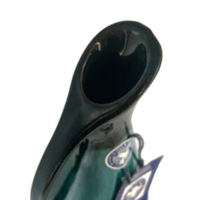 Load image into Gallery viewer, Vintage turquoise drip glaze redware pottery handled jug or ewer. Crafted by Blue Mountain Pottery, Canada, 1970s. A must-have for any BMP collector!

In like new, excellent condition, no chips, cracks or repairs. Original sticker and tag.

Measures 3 x 10 5/8 inches
