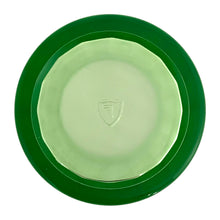 Load image into Gallery viewer, Vintage "FEG77" Green Uranium Depression Glass Juice Tumbler, Federal Glass, USA

