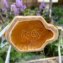 Load image into Gallery viewer, Jacks Daughter of All Trades Vintage Antique Mid-Century Kitsch Store Shop Reseller Etsy Shopify Toronto Canada Free Porch Pick Up Local Delivery Worldwide Shipping Judy Weinberg Unique Housewarming Gift Sustainable Gift Wedding Gift Home Decor Collectible Collector Gift Farmhouse Cottagecore Cottage Lodge Shabby Chic Industrial Art Deco classic figural wishing well ochre green ceramic planter charming McCoy Pottery 1950s whimsical art pottery birthday gift housewarming gift
