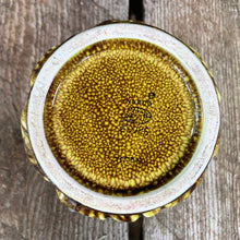 Load image into Gallery viewer, Jacks Daughter of All Trades Vintage Antique Mid-Century Kitsch Store Shop Reseller Etsy Shopify Toronto Canada Free Porch Pick Up Local Delivery Worldwide Shipping Judy Weinberg Unique Housewarming Gift Sustainable Gift Wedding Gift Home Decor Collectible Collector Gift Farmhouse Cottagecore Cottage Lodge Shabby Chic Industrial Hollywood Regency green ceramic planter bark textured Inarco Japan 1950s
