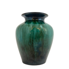 Load image into Gallery viewer, Vintage miniature green drip glaze round art pottery redware vase. Crafted by Blue Mountain Pottery, Canada, 1970s. Perfect for a small floral arrangement or use as decor.

In excellent condition, no chips/cracks/repairs. Original sticker on the bottom.

Measures 3 1/4 x 4 1/8 inches
