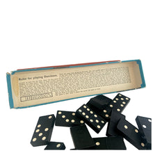 Load image into Gallery viewer, Fabulous vintage Greyhound Brand Dominoes game. A great addition to the family game collection. Crafted by Spear's Games, England, 1960s.

The tiles are in excellent vintage condition. The box has wear commensurate with age.
