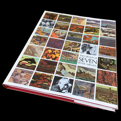 Vintage The Group of Seven hard cover art book. Written by Peter Mellen and published by McClelland and Stewart, Canada, 1971 (third printing). Its 231 pages are filled with the history and images of Canada's most famous group of early 20th century artists who focused on painting the complex and varying landscapes of the country in their unique style.  In great vintage condition, minor tear to back of book jacket.