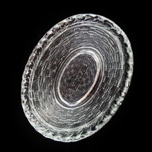 Load image into Gallery viewer, Highly collectible vintage clear pressed glass Hen-on-Nest with split tail, shape 190/I. Crafted by Zabkowice Glassworks, Poland, established in 1880s. This piece was produced in three sizes in the 1920s, with this one as the medium sized version. Grab this fabulous treasure for storing candies, soap or trinkets. Makes a wonderful accent in any farmhouse or shabby chic decor!
