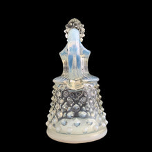 Load image into Gallery viewer, Vintage Hobnail French opalescent glass oil cruet with stopper. Crafted by Fenton Art Glass, USA, 1939 - 1964. A lovely way to serve oil, vinegar or your favourite salad dressing.

In excellent used vintage condition, no chips.

Measures 1 1/2 x 4 1/2 inches

