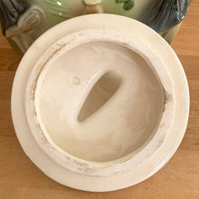 Load image into Gallery viewer, Jacks Daughter of All Trades Vintage Antique Retro Mid-Century Modern Kitsch Store Shop Reseller Etsy Shopify Toronto Canada Free Porch Pick Up Local Delivery Worldwide Shipping Judy Weinberg Unique Gift Housewarming Gift Sustainable Gift Wedding Gift Home Decor Gift Farmhouse Cottagecore Cottage Lodge Shabby Chic Industrial Art Deco Art Pottery Christmas Gift Kitchen Decor Food Storage rare Collectible Collector Holographic Cheerleader Have a Cookie Corner Cookie Jar American Bisque 
