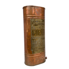 Load image into Gallery viewer, Vintage Guardian Copper &amp; Brass Fire Extinguisher Umbrella Stand
