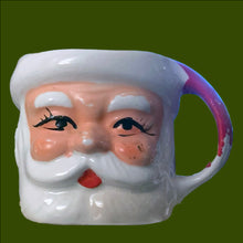 Load image into Gallery viewer, Vintage Binn&#39;s Jolly Santa Claus Ceramic Mug in White Red Black, Japan
