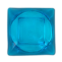Load image into Gallery viewer, Jacks Daughter of All Trades Vintage Antique Retro Mid-Century Modern Mid Mod Store Shop Reseller Etsy Shopify Toronto Canada Free Porch Pick Up Local Delivery Worldwide Shipping Judy Weinberg Unique Housewarming Hostess Sustainable Gift Home Decor Collectible Collector Him Her Glassware Bar Accessory Tobacciana Laser Blue Capri Square Ashtray Barware Mad Men Cocktail Happy Hour Party 1950s 1960s 1970s Anchor Hocking Luxury High End
