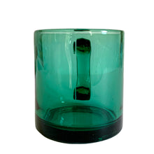 Load image into Gallery viewer, Front view, thick teal glass, heavy base
