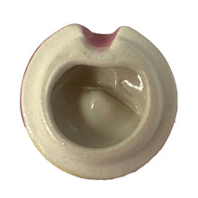Load image into Gallery viewer, Vintage mid-century era hand painted majolica-style figural red apple ceramic lidded sugar bowl featuring brown branch handles and green leaves. Crafted by Metroware, Japan, 1940s. This sweet apple is perfect for adding a touch of kitsch to your kitchen and table decor!

In excellent condition, no chips, cracks or repairs. Age-related crazing.

Measures 4 1/2 x 3 1/4 x 3 3/4 inches
