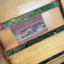 Load image into Gallery viewer, Jacks Daughter of All Trades Vintage Antique Retro Mid-Century Modern Modernist Kitsch Store Shop Reseller Etsy Shopify Toronto Canada Free Porch Pick Up Local Delivery Worldwide Shipping Judy Weinberg Unique Housewarming Hostess Sustainable Gift Home Decor Collectible Collector Gift Farmhouse Cottagecore Cottage Lodge Look Canadian Tire Corporation Childs Childrens Wood Slat Sled 1960s Winter Sport
