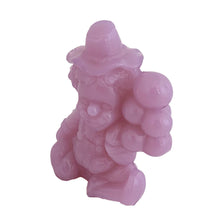 Load image into Gallery viewer, Vintage McGoo All the World Loves a Clown lavender slag glass figurine. Crafted by Mosser Glass, USA, 1981 - 1982. This adorable little collectible clown holds a bunch of balloons and has his name on his back...so cute!

In like new condition, in original box.

Measures 2 3/4 x 1 3/8 x 3 1/2 inches
