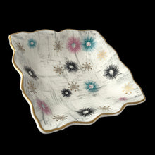 Load image into Gallery viewer, Full view of 1950s British mid-century Cascade atomic dish by Jessie Tait
