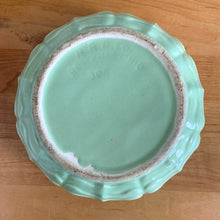 Load image into Gallery viewer, Jacks Daughter of All Trades Vintage Antique Mid-Century Modern Store Shop Reseller Etsy Shopify Toronto Canada Free Porch Pick Up Local Delivery Worldwide Shipping Judy Weinberg Unique Housewarming Sustainable Home Decor Collectible Collector Gift Farmhouse Cottagecore Cottage Grannycore Shabby Chic mint green ceramic mixing bowl 308 horizontal waves Robinson Ransbottom Pottery Co 1960s art pottery collection Kitchen tableware

