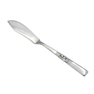 Beautifully detailed vintage Morning Star silver plate master butter knife. Crafted by Community Plate, 1950s. Elegance personified!

In vintage condition.

Measures 6 7/8 inches