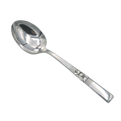 Beautifully detailed vintage Morning Star silver plate sugar spoon. Crafted by Community Plate, 1950s. Elegance personified!

In vintage condition.

Measures 6 1/8 inches
