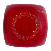 Load image into Gallery viewer, Jacks Daughter of All Trades Vintage Antique Mid-Century Kitsch Store Shop Reseller Etsy Shopify Toronto Canada Free Porch Pick Up Local Delivery Worldwide Shipping Judy Weinberg Unique Housewarming Gift Sustainable Gift Wedding Gift Home Decor Collectible Collector Gift Farmhouse Cottagecore Cottage Lodge Shabby Chic Industrial Murano hand blown red art glass bowl gold aventurine bullicante controlled bubbles clear threaded foot. Borovier &amp; Toso Italy
