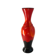Load image into Gallery viewer, Vintage Orange Red Drip Glaze Art Pottery BudVase, Canada
