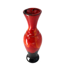 Load image into Gallery viewer, Vintage Orange Red Drip Glaze Art Pottery BudVase, Canada

