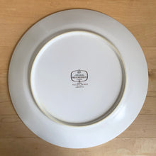 Load image into Gallery viewer, Set of four vintage Palos Verde dinner plates. Noritake, Japan, 1969 - 1979. Gorgeous dinnerware featuring a lovely retro floral mandala in shades of green, teal and orange!

In excellent, like new condition, no chips/cracks.

Measures 10 3/8 inches
