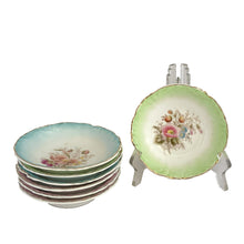 Load image into Gallery viewer, Vintage Pastel and Floral Berry Bowls, Farmhouse Shabby Chic Cottagecore Style, Unmarked

