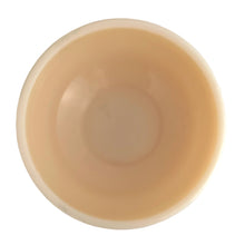 Load image into Gallery viewer, Vintage peach milk glass fairy lamp base stand. Crafted by Westmoreland Glass, USA, circa 1970s. The missing pants to your fairy lamp top!

In great vintage condition, free from chips, tiny flea bite on the interior rim.

Measures 4 x 5 1/8 inches
