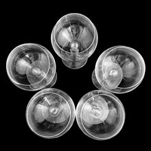 Load image into Gallery viewer, Vintage Pearls clear wine glass features a stacked ball stem. Crafted by Mikasa, Japan, 1993 - 1994. Simply beautiful blown glassware!  In excellent condition, no chips.  Measures 2 7/8 x 7 1/4 inches  Capacity 8 ounces
