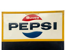 Load image into Gallery viewer, Vintage Pepsi Metal Chalkboard Sign, 1960s Québec
