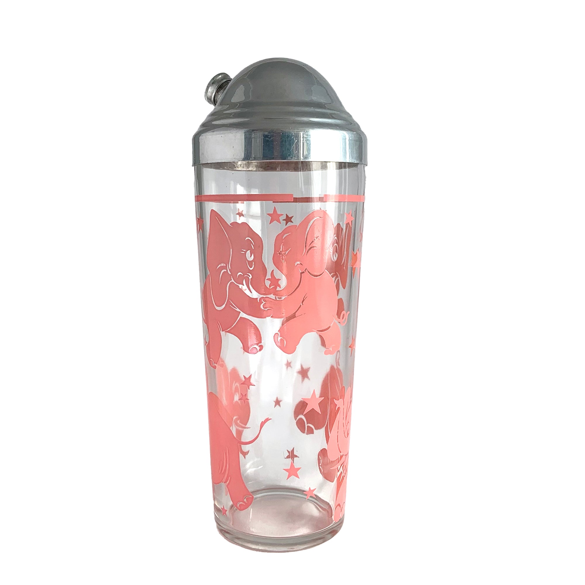 【アメリカヴィンテージ】GRIFFITH'S スパイスボトル　セット　ピンク Hazel-Atlas Pink Elephant Cocktail Set | 1940s-50s Shaker & 6