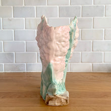 Load image into Gallery viewer, Rare vintage mid-century matte pink Hyacinth vase. Crafted by McCoy Pottery, USA, 1950. This stunning piece is must for any art pottery collector!

In excellent condition, no chips/cracks/repairs. Maker&#39;s mark.

Measures 6 1/2 x 4 x 8 inches
