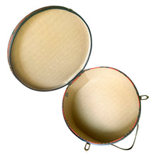 Load image into Gallery viewer, Vintage Protex Red Plaid Round Travel Case
