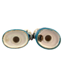 Load image into Gallery viewer, Jacks Daughter of All Trades Vintage Store Shop Etsy Shopify Toronto Canada Free Porch Pick Up Local Delivery Worldwide Shipping Judy Weinberg Unique Hostess Sustainable Gift Home Decor Collector Day Farmhouse Cottagecore Cottage Grannycore Shabby Chic Kitchen Collectible Decor Tableware puppy dogs on blue poofs ceramic salt and pepper shakers Imported Giftcraft Japan 1960s
