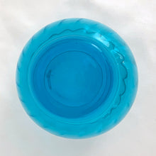 Load image into Gallery viewer, Vintage &quot;Regal Blue&quot; (Laser) 9 ounce flat tumbler glass. Produced by the Anchor Hocking Glass Company, USA, circa 1970s. The colour of these swirl optic glasses is electric!   In excellent condition, free from chips/cracks.  Measures 3 x 3 1/8 inches
