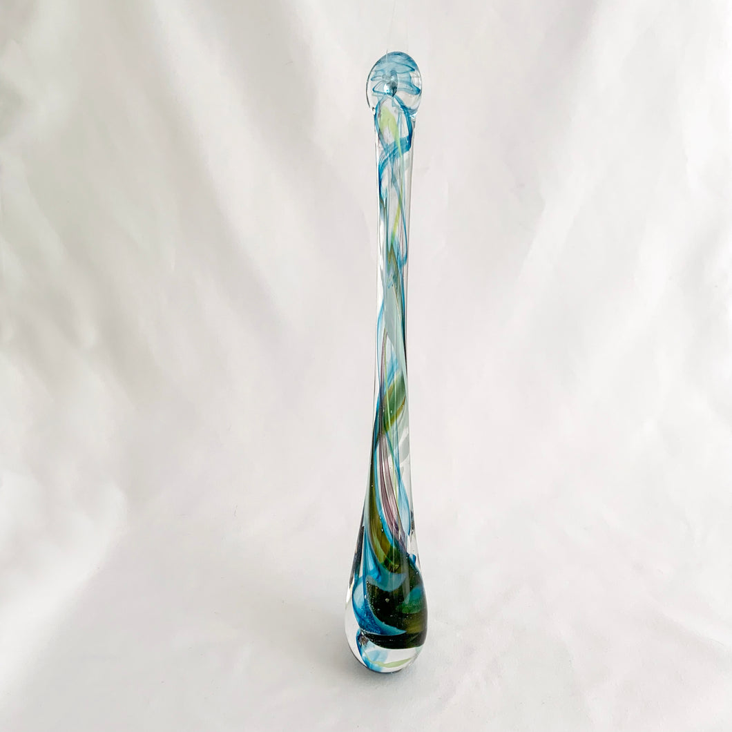 Catch some rays with this artfully hand blown art glass 