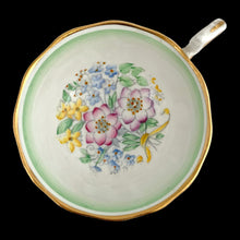 Load image into Gallery viewer, Top view of vintage Royal Albert teacup showing interior and hand-painted floral design
