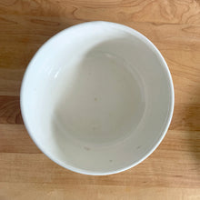 Load image into Gallery viewer, Vintage set of four ceramic 308 mixing bowls, with an exterior pattern of horizontal waves in yellow, mint green, white and robin&#39;s egg blue. Crafted by Robinson Ransbottom Pottery Co., USA, 1960s. A beautiful set to add to your kitchen art pottery collection!

In excellent condition, no chips/cracks/repairs, manufacturer&#39;s glaze pops. Maker&#39;s marks, number 308.
