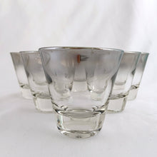 Load image into Gallery viewer, Vintage Mid Century Silver Fade Glass Martini Cocktail Pitcher, Vitreon Queen’s Lusterware, Ltd.

